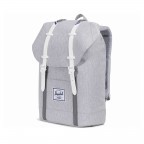 Rucksack Retreat Rubber Straps Volumen 18 Liter Light Grey Crosshatch White Rubber, Farbe: grau, Marke: Herschel, EAN: 0828432171699, Abmessungen in cm: 34x46x12, Bild 2 von 5