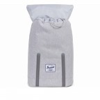 Rucksack Retreat Rubber Straps Volumen 18 Liter Light Grey Crosshatch White Rubber, Farbe: grau, Marke: Herschel, EAN: 0828432171699, Abmessungen in cm: 34x46x12, Bild 3 von 5