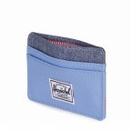 Karten-/Ausweisetui Charlie Hydrangea Dark Chambray, Farbe: blau/petrol, Marke: Herschel, EAN: 0828432174829, Abmessungen in cm: 10x7x0, Bild 3 von 4