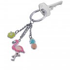 Schlüsselanhänger Flamingo Silber, Farbe: metallic, Marke: Troika, EAN: 4024023119996, Abmessungen in cm: 3.8x12.7x0.4, Bild 2 von 2