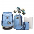 Schulranzen Pack Set 6-teilig HimmelreitBär, Farbe: blau/petrol, Marke: Ergobag, EAN: 4057081024223, Abmessungen in cm: 25x35x22, Bild 1 von 10