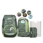Schulranzen Pack Set 6-teilig Super NinBär, Farbe: grün/oliv, Marke: Ergobag, EAN: 4057081024247, Abmessungen in cm: 25x35x22, Bild 1 von 10
