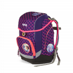 Schulranzen Cubo Lumi Edition Set 5-teilig PerlentauchBär, Farbe: flieder/lila, Marke: Ergobag, EAN: 4057081024070, Abmessungen in cm: 25x40x20, Bild 3 von 10