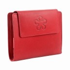 Geldbörse Rot, Farbe: rot/weinrot, Marke: Loubs, Abmessungen in cm: 12.5x10.5x2.5, Bild 2 von 3