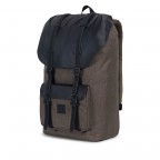 Rucksack Little America Aspect Volumen 23 Liter Canteen Crosshatch Black, Farbe: anthrazit, Marke: Herschel, EAN: 0828432188703, Abmessungen in cm: 28x50x17, Bild 2 von 4