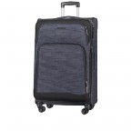 Koffer T1 79 cm Blue Stripe, Farbe: blau/petrol, Marke: Franky, Abmessungen in cm: 47x79x31, Bild 2 von 7