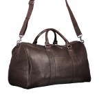 Reisetasche Braun, Farbe: braun, Marke: Hausfelder Manufaktur, Abmessungen in cm: 50x29x24.5, Bild 2 von 4