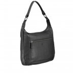 Beuteltasche Karen Schwarz, Farbe: schwarz, Marke: Hausfelder Manufaktur, Abmessungen in cm: 35x31x6, Bild 2 von 5