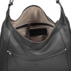 Beuteltasche Karen Schwarz, Farbe: schwarz, Marke: Hausfelder Manufaktur, Abmessungen in cm: 35x31x6, Bild 4 von 5