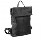 Rucksack Karen Schwarz, Farbe: schwarz, Marke: Hausfelder Manufaktur, Abmessungen in cm: 28x38x12, Bild 2 von 7