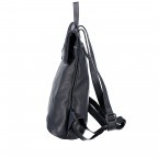 Rucksack Karen Schwarz, Farbe: schwarz, Marke: Hausfelder Manufaktur, Abmessungen in cm: 28x38x12, Bild 3 von 7