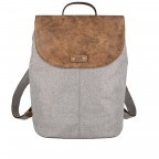 Rucksack Olli O13 Ice, Farbe: grau, Marke: Zwei, EAN: 4250257913967, Abmessungen in cm: 28x40.5x14.5, Bild 1 von 6