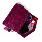 Tasche Klatsch Girlsbag Purple Leaves, Farbe: rot/weinrot, Marke: Satch, EAN: 4057081025121, Abmessungen in cm: 17.5x12.5x4, Bild 10 von 11