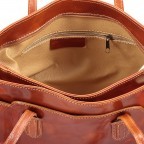 Shopper Toscana Cognac, Farbe: cognac, Marke: Hausfelder Manufaktur, EAN: 4065646000308, Abmessungen in cm: 35x26x12, Bild 4 von 6