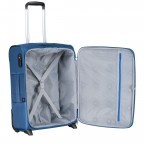 Koffer Visa 013442723 2 Rollen 55 cm Light Blue, Farbe: blau/petrol, Marke: Delsey, EAN: 3219110407204, Abmessungen in cm: 40x55x20, Bild 4 von 10