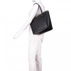 Handtasche Celestina Leder Black, Farbe: schwarz, Marke: Campomaggi, EAN: 8054302197199, Abmessungen in cm: 30x30x14, Bild 3 von 6