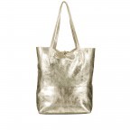Shopper Athena Gold Metallic, Farbe: grau, metallic, Marke: Hausfelder Manufaktur, Abmessungen in cm: 28x38x14, Bild 1 von 5