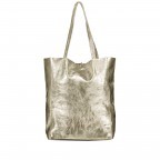 Shopper Athena Gold Metallic, Farbe: grau, metallic, Marke: Hausfelder Manufaktur, Abmessungen in cm: 28x38x14, Bild 5 von 5