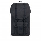 Rucksack Little America Aspect Volumen 23 Liter Black Crosshatch Black Whitet, Farbe: grau, Marke: Herschel, EAN: 0828432214327, Abmessungen in cm: 28x50x17, Bild 1 von 4