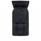 Rucksack Little America Aspect Volumen 23 Liter Black Crosshatch Black Whitet, Farbe: grau, Marke: Herschel, EAN: 0828432214327, Abmessungen in cm: 28x50x17, Bild 3 von 4