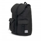 Rucksack Dawson Volumen 20,5 Liter Black Crosshatch Black, Farbe: schwarz, Marke: Herschel, EAN: 0828432210497, Abmessungen in cm: 33x40x15, Bild 2 von 4