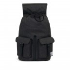 Rucksack Dawson Volumen 20,5 Liter Black Crosshatch Black, Farbe: schwarz, Marke: Herschel, EAN: 0828432210497, Abmessungen in cm: 33x40x15, Bild 3 von 4