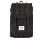 Rucksack Retreat Rubber Straps Volumen 18 Liter Black Gridlock Gold, Farbe: schwarz, Marke: Herschel, EAN: 0828432211876, Abmessungen in cm: 34x46x12, Bild 1 von 5