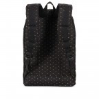 Rucksack Retreat Rubber Straps Volumen 18 Liter Black Gridlock Gold, Farbe: schwarz, Marke: Herschel, EAN: 0828432211876, Abmessungen in cm: 34x46x12, Bild 4 von 5