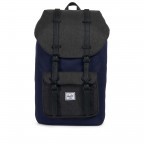 Rucksack Little America einfarbig Volumen 23 Liter Peacoat Black Crosshatch, Farbe: blau/petrol, Marke: Herschel, EAN: 0828432210558, Abmessungen in cm: 28.56x49.9x17.78, Bild 1 von 4