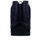 Rucksack Little America einfarbig Volumen 23 Liter Peacoat Black Crosshatch, Farbe: blau/petrol, Marke: Herschel, EAN: 0828432210558, Abmessungen in cm: 28.56x49.9x17.78, Bild 4 von 4