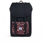 Rucksack Little America Rubber Straps Volumen 23 Liter Black Desert Cheetah, Farbe: schwarz, Marke: Herschel, EAN: 0828432210589, Abmessungen in cm: 28x50x17, Bild 1 von 4