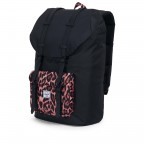 Rucksack Little America Rubber Straps Volumen 23 Liter Black Desert Cheetah, Farbe: schwarz, Marke: Herschel, EAN: 0828432210589, Abmessungen in cm: 28x50x17, Bild 2 von 4