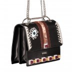 Schultertasche Schwarz, Farbe: schwarz, Marke: LYDC London, EAN: 4251350209667, Abmessungen in cm: 22x18x9, Bild 2 von 6