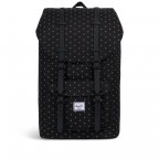 Rucksack Little America Rubber Straps Volumen 23 Liter Black Gridlock Gold, Farbe: schwarz, Marke: Herschel, EAN: 0828432210626, Abmessungen in cm: 28x50x17, Bild 1 von 4