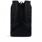 Rucksack Little America Rubber Straps Volumen 23 Liter Black Gridlock Gold, Farbe: schwarz, Marke: Herschel, EAN: 0828432210626, Abmessungen in cm: 28x50x17, Bild 4 von 4