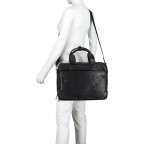 Aktentasche Coleman Briefbag MHZ Black, Farbe: schwarz, Marke: Strellson, EAN: 4053533651719, Abmessungen in cm: 38.5x30x12, Bild 3 von 7