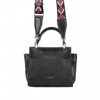 Handtasche Elettra Mini 6348-18AIRMN-RE Nero, Farbe: schwarz, Marke: Gianni Chiarini, Abmessungen in cm: 21x19x10, Bild 3 von 8