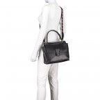Handtasche Elettra 3 Medium 6349-18AIRMN-RE Nero, Farbe: schwarz, Marke: Gianni Chiarini, Abmessungen in cm: 29x25x14, Bild 7 von 8