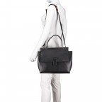 Handtasche Elettra 3 Large Nero, Farbe: schwarz, Marke: Gianni Chiarini, Abmessungen in cm: 29x25x14, Bild 3 von 7