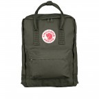 Rucksack Kånken Deep Forest, Farbe: grün/oliv, Marke: Fjällräven, EAN: 7323450451332, Abmessungen in cm: 27x38x13, Bild 1 von 15