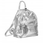 Rucksack Athena Silber Metallic, Farbe: metallic, Marke: Hausfelder Manufaktur, Abmessungen in cm: 22.5x23x12, Bild 2 von 6