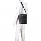 Umhängetasche Signature Crossbag Zip Black, Farbe: schwarz, Marke: Boss, EAN: 4021409226439, Abmessungen in cm: 22.5x27x6.5, Bild 4 von 7