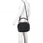 Handtasche Ava Black, Farbe: schwarz, Marke: Marc O'Polo, EAN: 4059184027255, Abmessungen in cm: 28.5x26.5x12, Bild 3 von 8