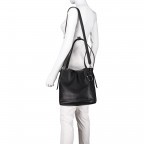 Beuteltasche Heavy Pebble Millenium Hobo M String Grey, Farbe: cognac, Marke: Liebeskind Berlin, EAN: 4058629066828, Abmessungen in cm: 27x29x14, Bild 2 von 5
