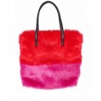 Shopper Happy Fur 990 Red Pink, Farbe: rot/weinrot, Marke: Stuff Maker, EAN: 4251578300719, Abmessungen in cm: 36x38x7, Bild 1 von 5