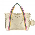 Shopper Rainbow Heart Gold, Farbe: metallic, Marke: Stuff Maker, EAN: 4251578301051, Abmessungen in cm: 48x34x12, Bild 1 von 5