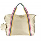 Shopper Rainbow Heart Gold, Farbe: metallic, Marke: Stuff Maker, EAN: 4251578301051, Abmessungen in cm: 48x34x12, Bild 4 von 5