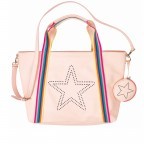 Shopper Rainbow Star Rose, Farbe: rosa/pink, Marke: Stuff Maker, EAN: 4251578300955, Abmessungen in cm: 48x34x12, Bild 1 von 3
