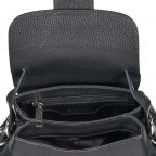 Handtasche Adria Black Nickel, Farbe: schwarz, Marke: Abro, EAN: 4057169817389, Abmessungen in cm: 26x22x12, Bild 4 von 6