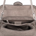 Schultertasche Suede Zinc, Farbe: taupe/khaki, Marke: Abro, EAN: 4057169818232, Abmessungen in cm: 24x14x8.5, Bild 4 von 5